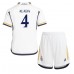 Tanie Strój piłkarski Real Madrid David Alaba #4 Koszulka Podstawowej dla dziecięce 2023-24 Krótkie Rękawy (+ szorty)